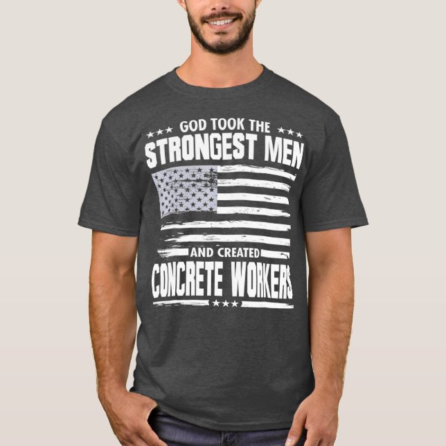 American Concrete Workers  Union Worker Proud T-Shirt (Front)