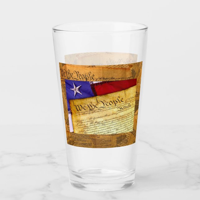 American Constitution We The People Glass (Front)