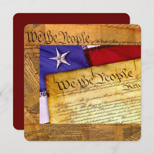 American Constitution We The People Note Card