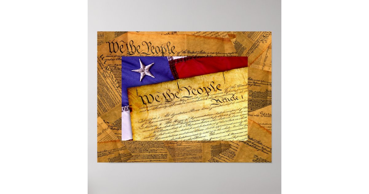 American Constitution We The People Poster | Zazzle