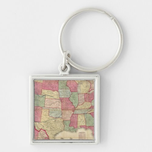 American Continent United States Keychain
