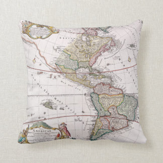 American Continents - Throw Pillow