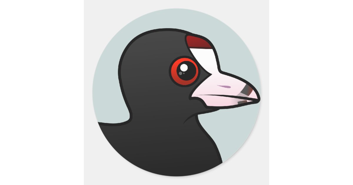 American Coot Classic Round Sticker | Zazzle