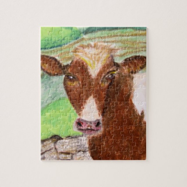 American Country Cow Puzzle (Vertical)