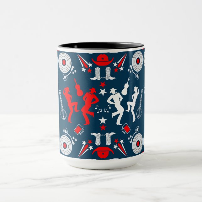 American Country Music Line Dancing Mug (Center)