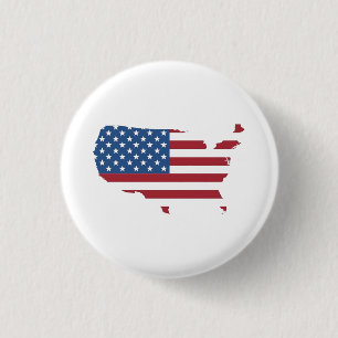 American country National flag geographic Button