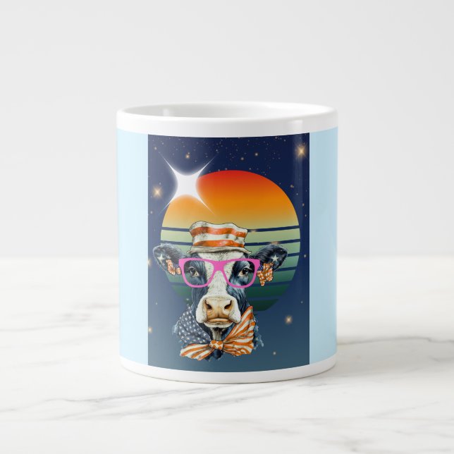 American Cow Giant Coffee Mug (Front)