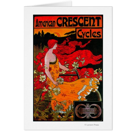 American Crescent Vintage PosterEurope Cards (Front)
