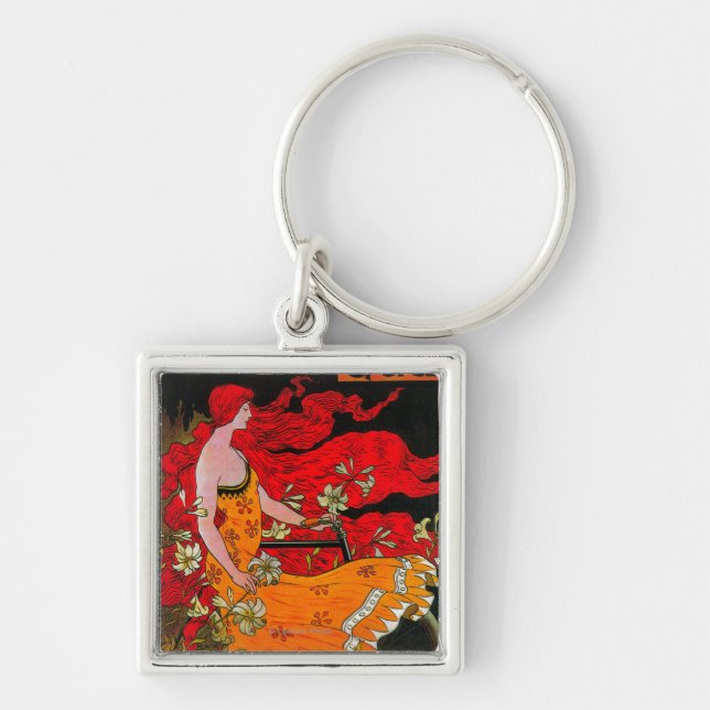 American Crescent Vintage PosterEurope Keychain (Front)