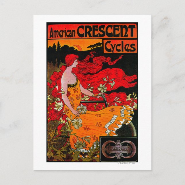 American Crescent Vintage PosterEurope Postcard (Front)