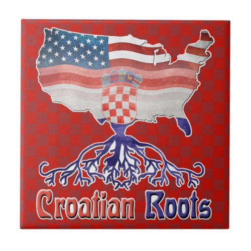 American Croatian Roots Ceramic Tile