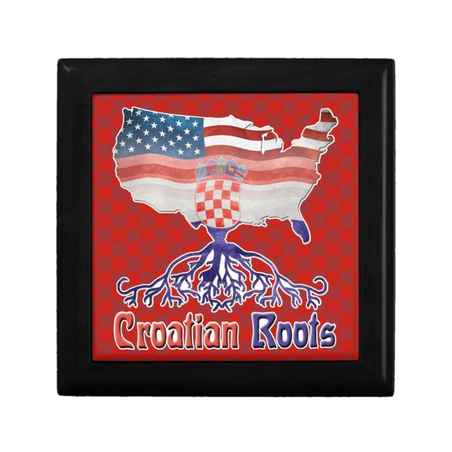 American Croatian Roots Keepsake Box (Front)