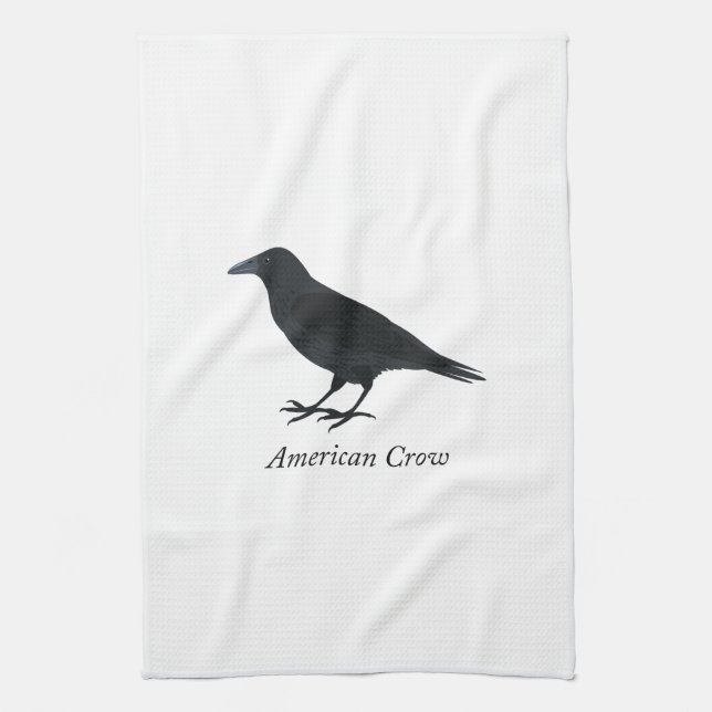 American Crow Kitchen Towel (Vertical)
