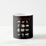 American Cryptids Coffee Mug<br><div class="desc">American cryptids graphic with all the North American monsters like sasquatch, wampus cat and Loveland Frogman. Perfect for person who is into cryptozoology.</div>