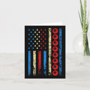 American Cue Sports Flag Athletic Billiards 4th Of Card