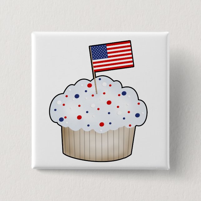 American Cupcake Button (Front)