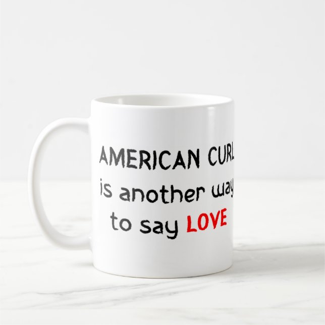 american curl love coffee mug (Left)
