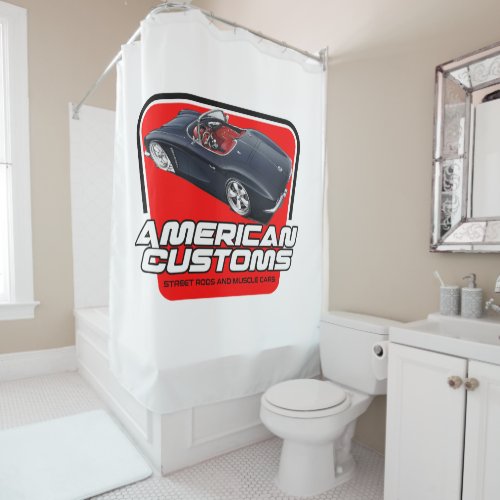 American Customs Corvette Shower Curtain