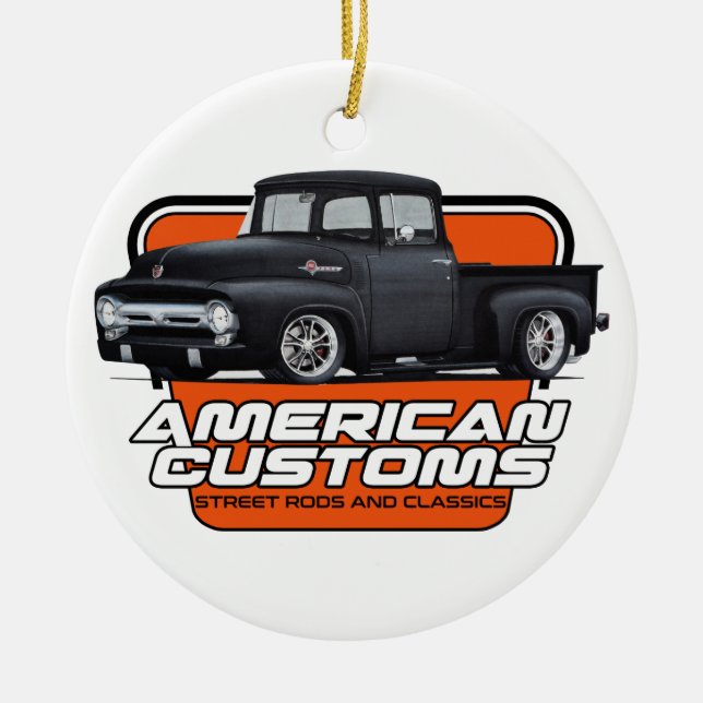 American Customs F100 Ceramic Ornament (Front)