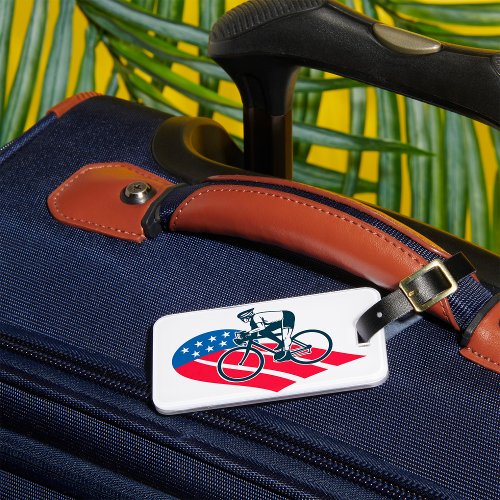 American Cyclist  Luggage Tag