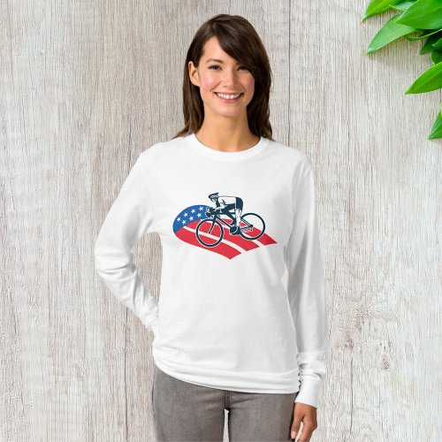 American Cyclist Womens Long_Sleeve T_Shirt