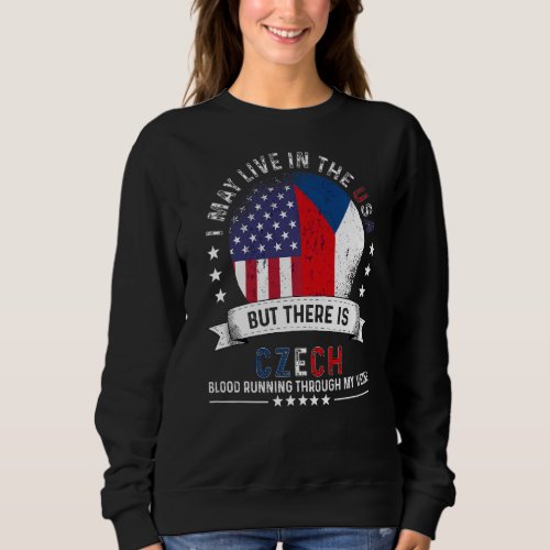 American Czech Home in US Patriot American Czechia Sweatshirt