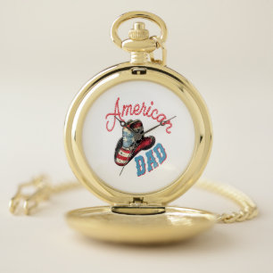 American Dad Cowboy Pocket Watch