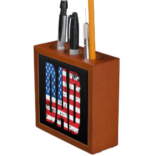 american dad flag desk organizer