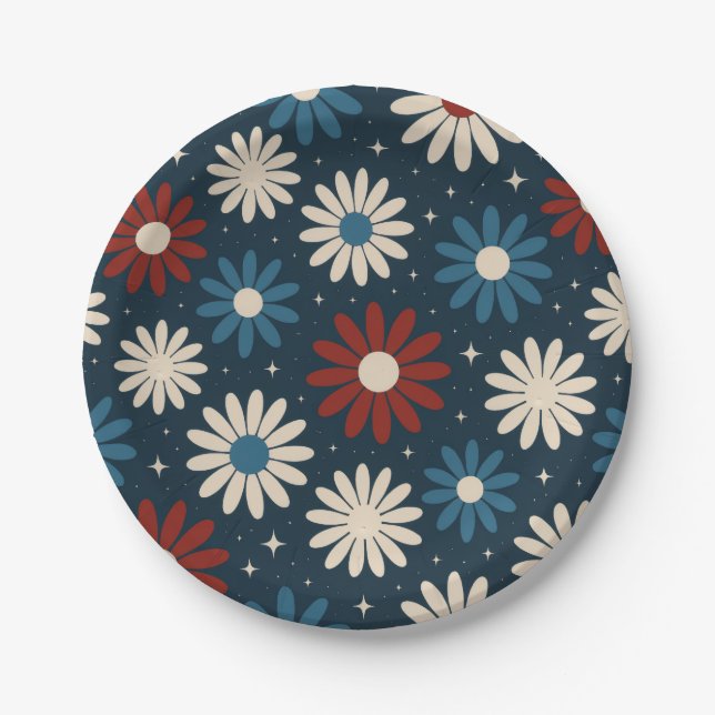 American Daisy's  Paper Plates (Front)