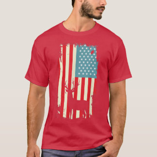 American Deer Hunter Patriotic TFor Men Women 75 T-Shirt
