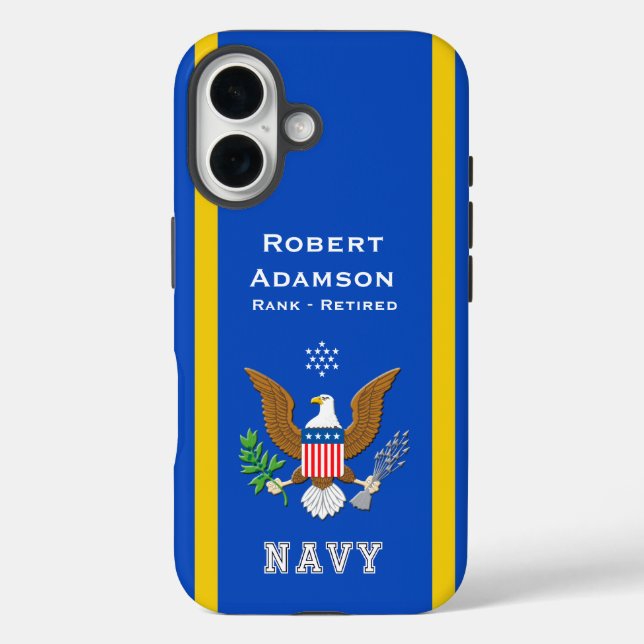 American Defense Emblem personalize Case-Mate iPhone Case (Back)