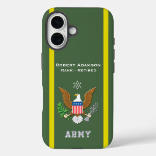 American Defense Emblem - personalize with name iPhone 16 Case