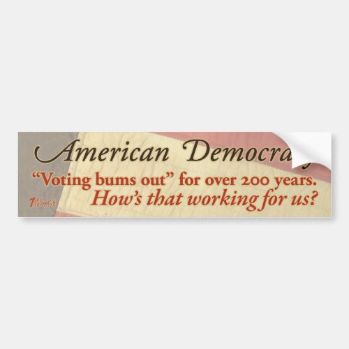 American Democracy Bumper Sticker