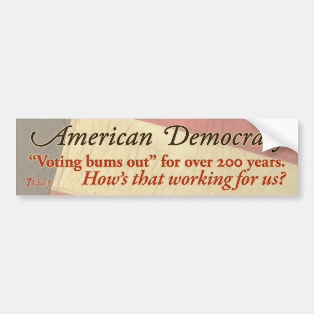 American Democracy Bumper Sticker (Front)