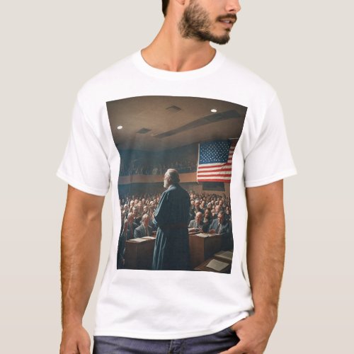 American Democracy in Action Iconic Testimony T_Shirt