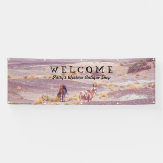 American Desert Horses P8670 Banner