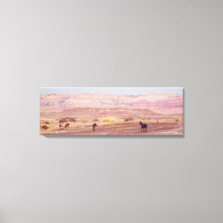 American Desert Horses P8670 Canvas Print