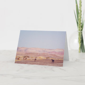 American Desert Horses P8670 Card
