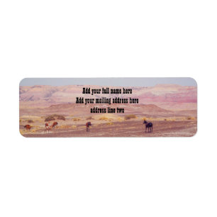 American Desert Horses P8670 Label