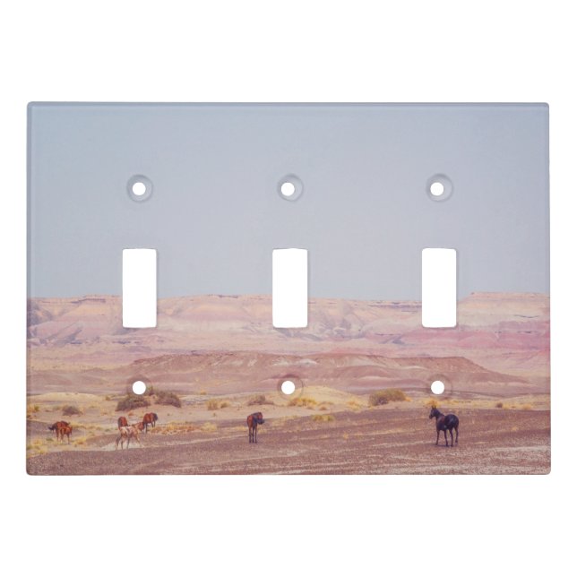 American Desert Horses P8670 Light Switch Cover (Front)