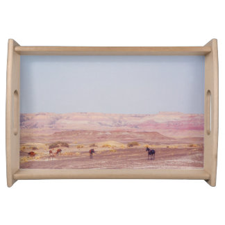 American Desert Horses P8670 Serving Tray
