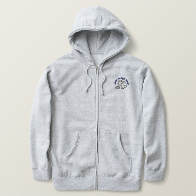 American Detectorist Basic Zip Hoodie (Design Front)