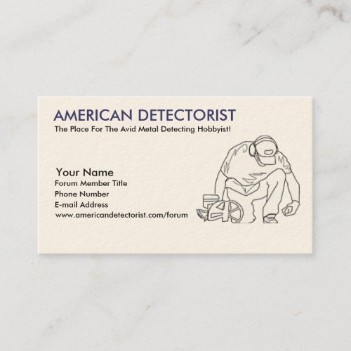 American Detectorist Business Card