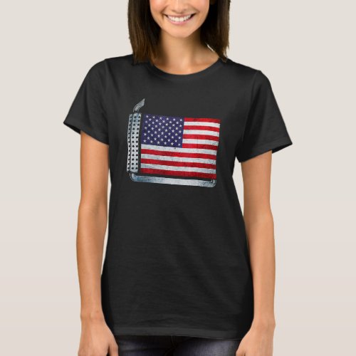 American Diesel Flag American Flag 4th Of July Tru T_Shirt