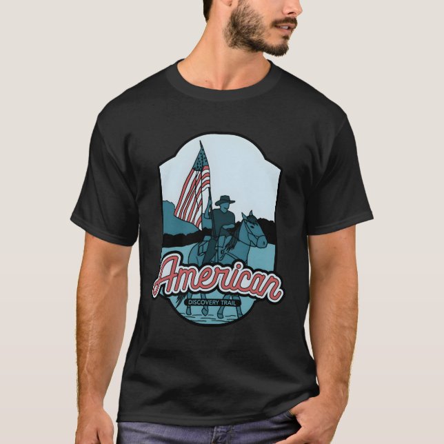 American Discovery Trail - horseback riding  T-Shirt (Front)