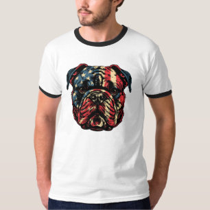 American Dog 4th July T-Shirt
