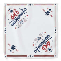 American Dog America 250  Bandana