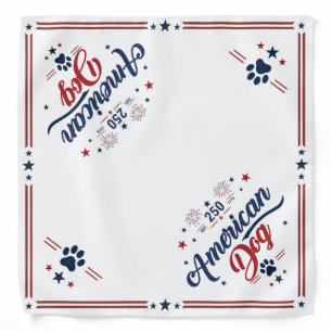 American Dog America 250 Bandana