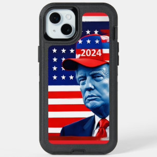 American Donald Trump 2024 Flag iPhone 15 Plus Case