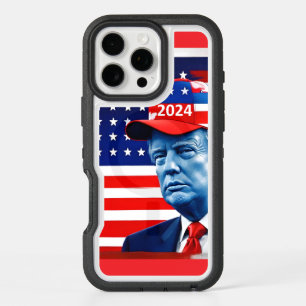 American Donald Trump 2024 Flag iPhone 16 Pro Max Case